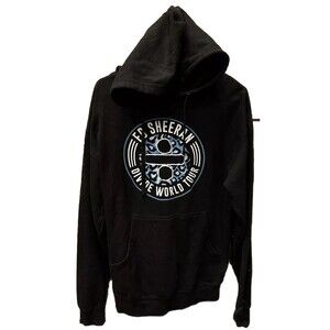 Independent Men Black Ed Sheeran Divide World Tour Concert Sweatshirt Hoodie M